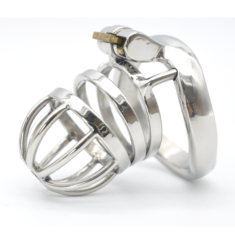 

Male Chastity Device Stainless steel Chastity cage Lock Latest Design A275