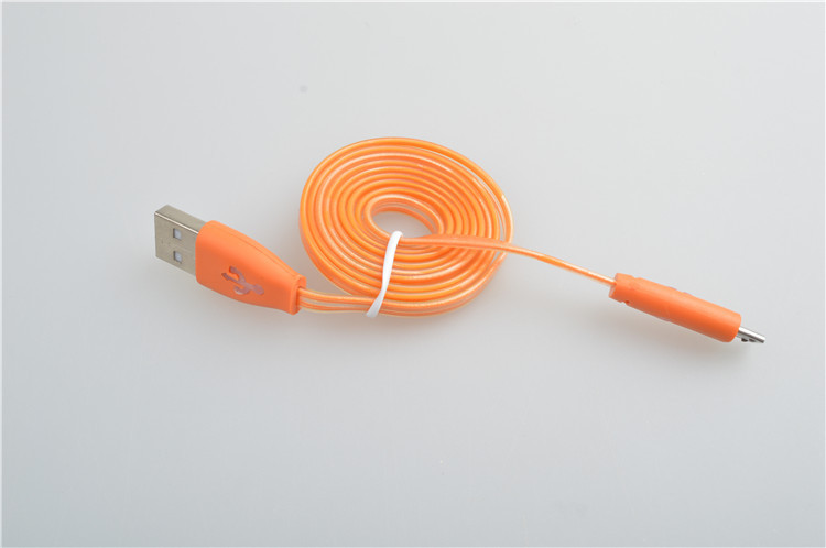 

Original Cellphone USB Data Cord Fast Charger Smart Led Phone USB Cable For Android Samsung HTC Sony Erricson, Mixed color