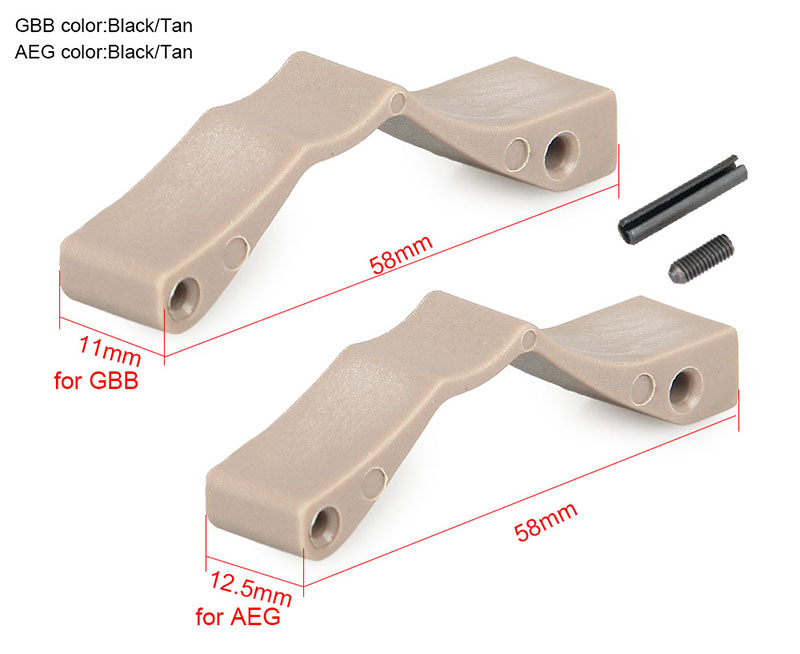 

Canis Latrans Tactical Accessory Black Tan Color For GBB/AEG Type Good Quality CL33-0182