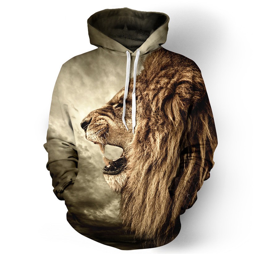 Alisister nouvelle mode 3D hoodies imprimer veste de chanvre / tigre / chat hommes / femmes Harajuku sweatshirt casual graphiques pull à capuche