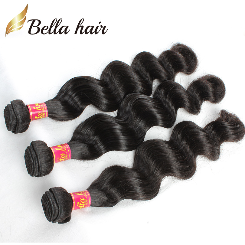 

11A Quality Virgin Human Hair 1 Piece Loose Deep Wave Peruvian Bundles 12-52inch Full Cuticle Can Be Dyed to Any Color, Natural color