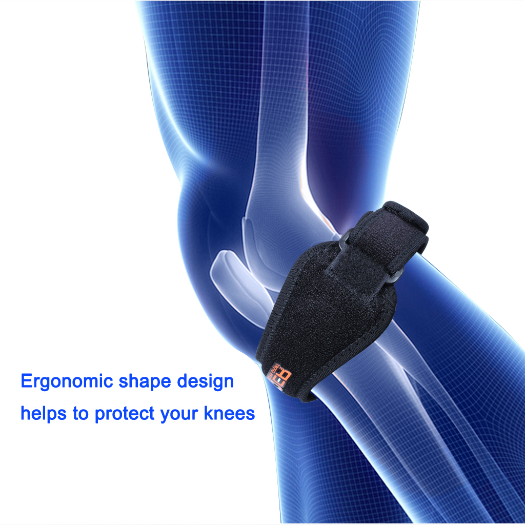 

Professional Patella Tendon Strap Runner's & Jumper's Knee Strap Support Protective Bands Belt Shockproof Adjustable
