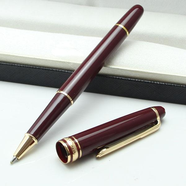 

high-quality 163 Fountain pen/ Ballpoint Pen finely lasered black resin Au office school pens gift Writing, Picture color