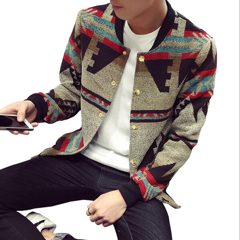 

Wholesale- Bomber Jacket Men Jacket Coat Winter casual mens jackets and coats casaco masculino cortavientos hombre 2017 National Style, Apricot