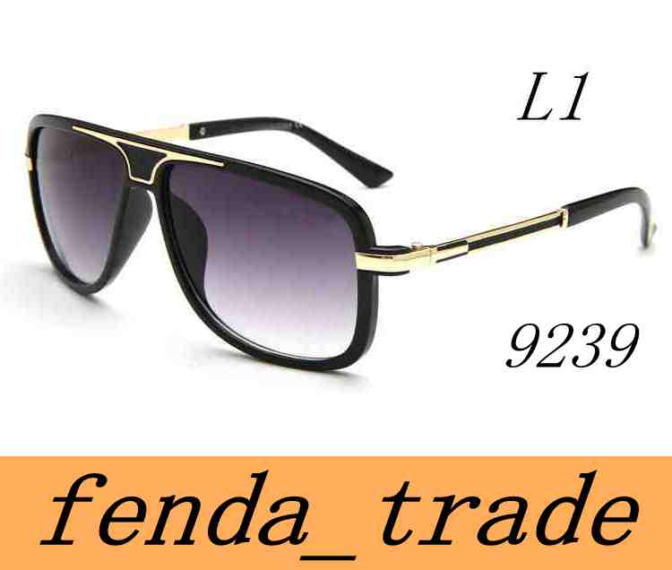 

The New Men women FACE Sunglasses 9239 Fashion Big Metal Frame Sunglasses UV400 Men Eyewear Top Quality A+++ MOQ=10