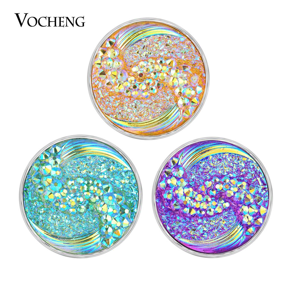 

Vocheng Noosa 18mm 6 Colors Acrylic Snap Charm Interchangeable Ginger Snap Jewelry Vn-712