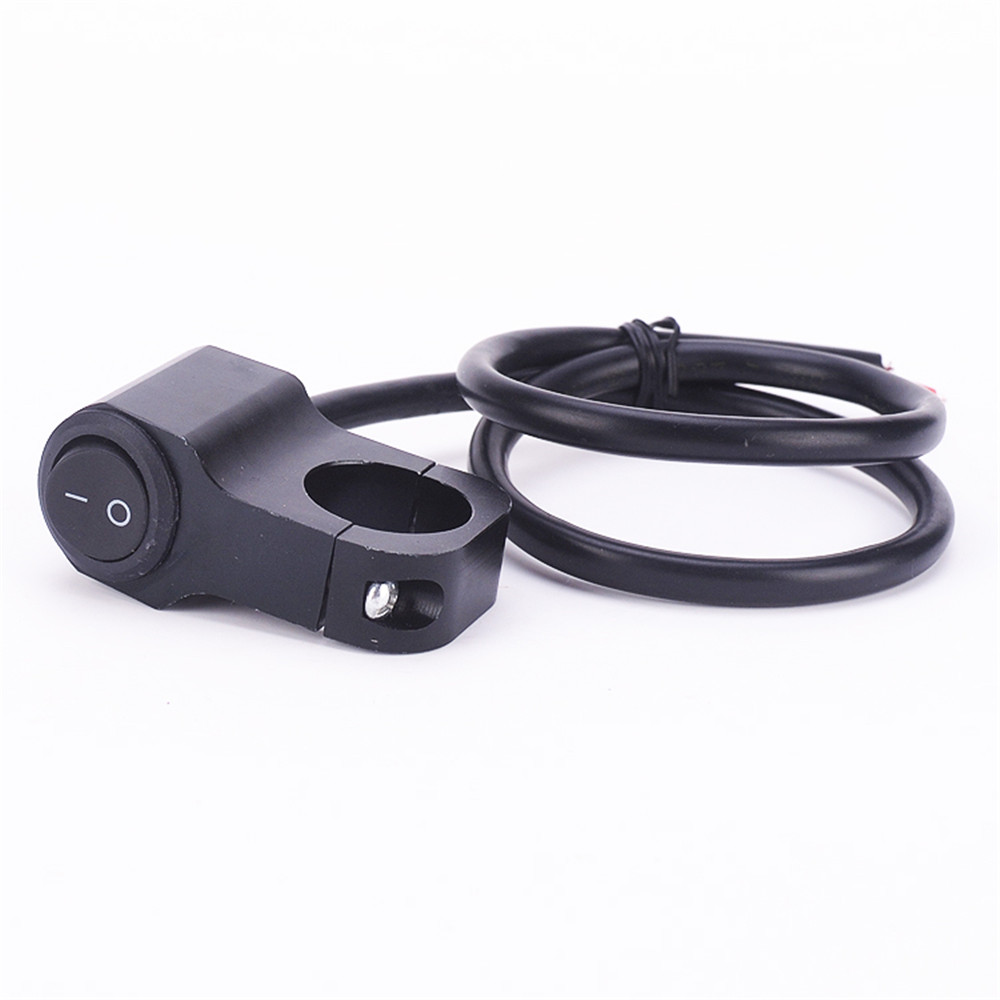 12v 10A moto CNC en alliage d'aluminium commutateurs 7/8 "22mm guidon phare interrupteur avec 2 fils