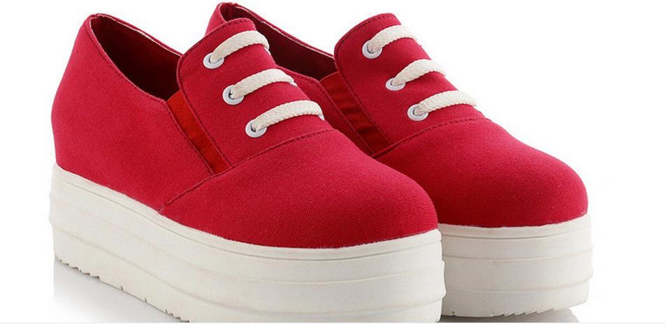 

Round head of documentary shoes large base sponge cake big yards for women's shoes small yards canvas shoes, Black