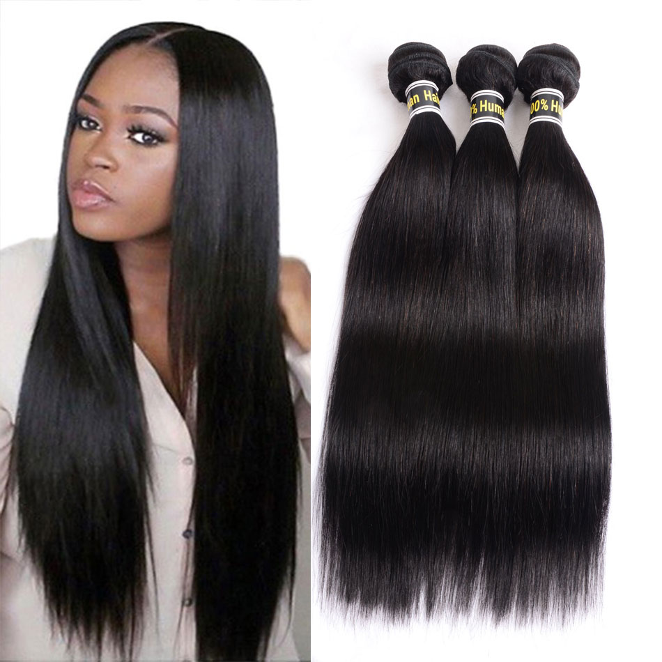 

Peruvian Virgin Hair Straight 3 Bundles 100 Unprocessed Peruvian Human Hair Weave Bundles Hair Extensions 3PcLot Natural Black6624050, Natural color
