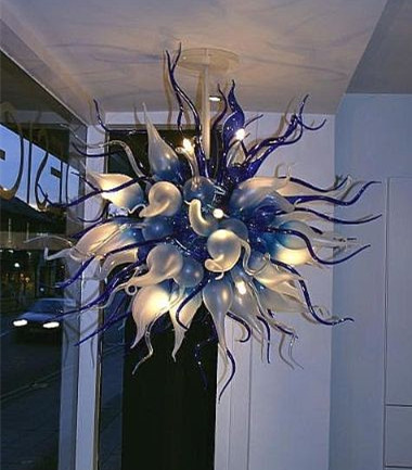 

Elegant Home Chandeliers Lamps Style LED 100% Mouth Blown Borosilicate Murano Colored Glass Modern Chandelier Lighting