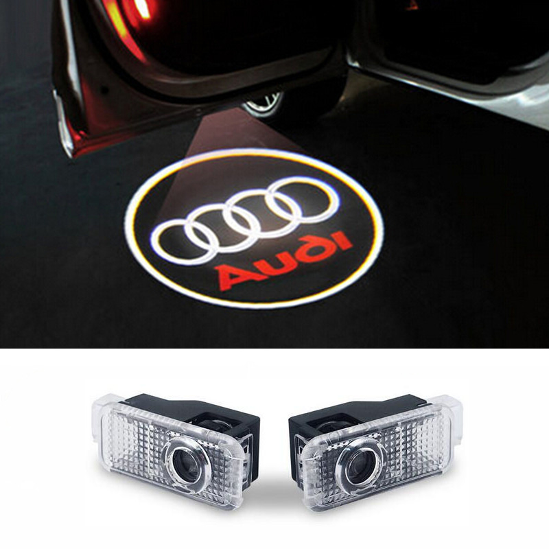 

LED Car Door Welcome Lights Laser Car Door Shadow led Projector Logo For AUDI A3 A4 b8 A5 c5 A7 A8 R8 Q5 Q7 TT Sline 8q a1