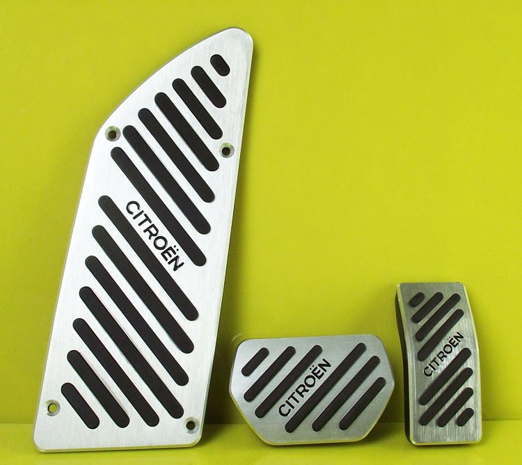 Accessoires de voiture Accélérateur Frein à gaz Repose-pieds Clutc AT / MT Pédale Pad Pour Citroen C4 2009-2015 Pédales Pad Non-Perçage Pédales