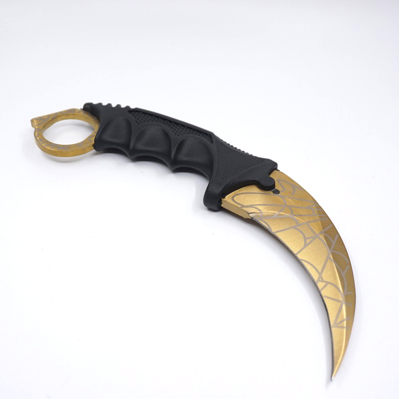 

CS GO Karambit Knife Plastic Fixed Blade Knifes Counter Strike Tactical Fighting Claw Knives Survival Camping EDC Cosplay Tools