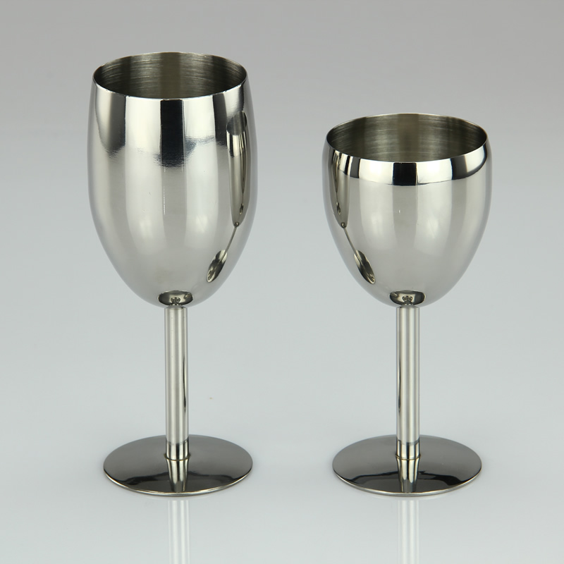 Verre à vin en acier inoxydable de 6 oz 8 oz en acier incassable sans BPA incassable au lave-vaisselle pour une utilisation extérieure formelle q