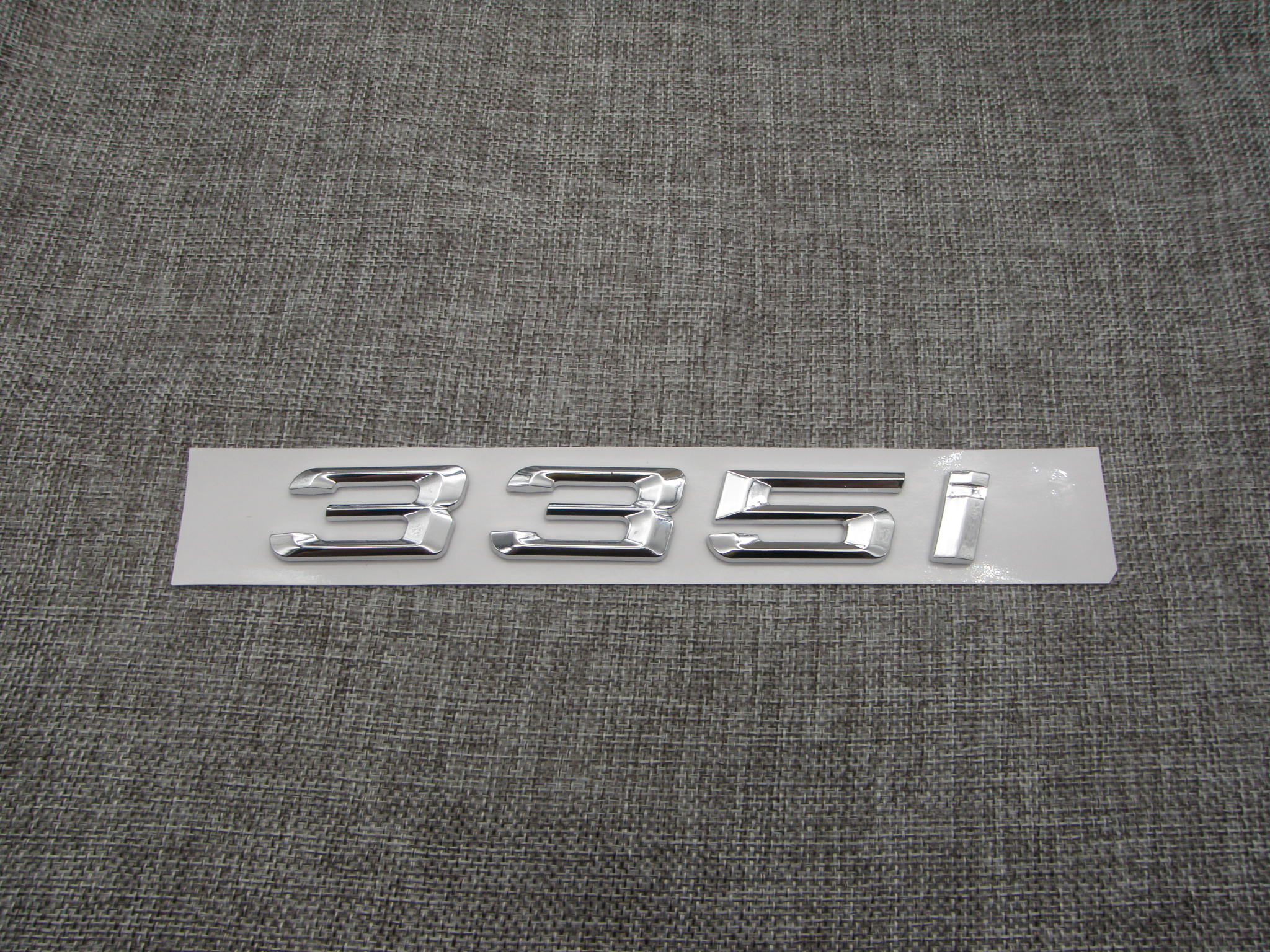 

Chrome Number Trunk Rear Letters Word Badge Emblem Sticker for BMW 3 Series 335i, Silve