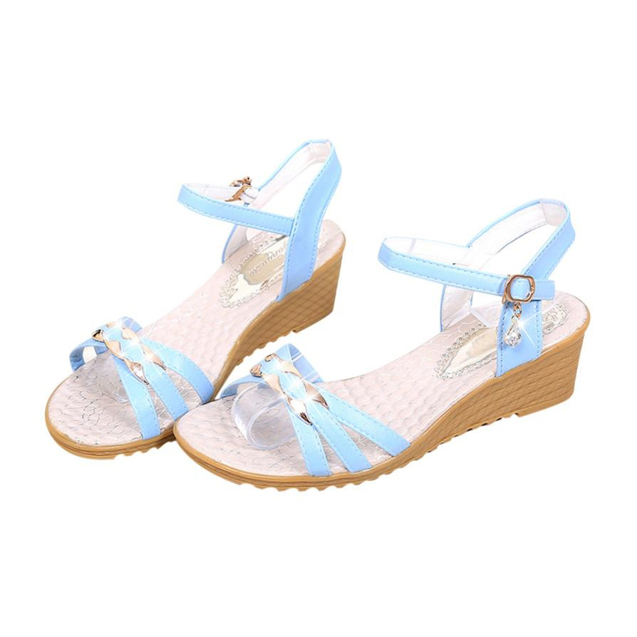 

Women Sandals Top Quality New Hot Women Fashion Summer Slope With Flip Flops Loafers Shoes Sandalias, Black