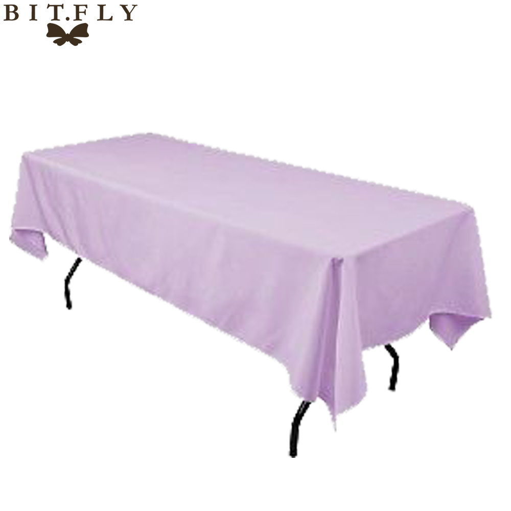 145cmx 304cm Satin Table Cloth Rectangular Tablecloth Fabric For Home