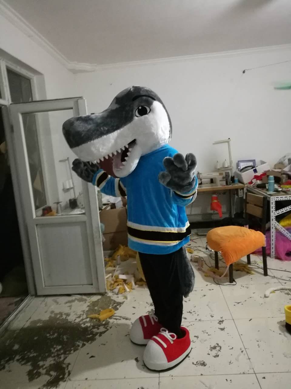 

hot sell High quality dolphin mascot costume custom design mascot fancy carnival costume free shipping, Grey