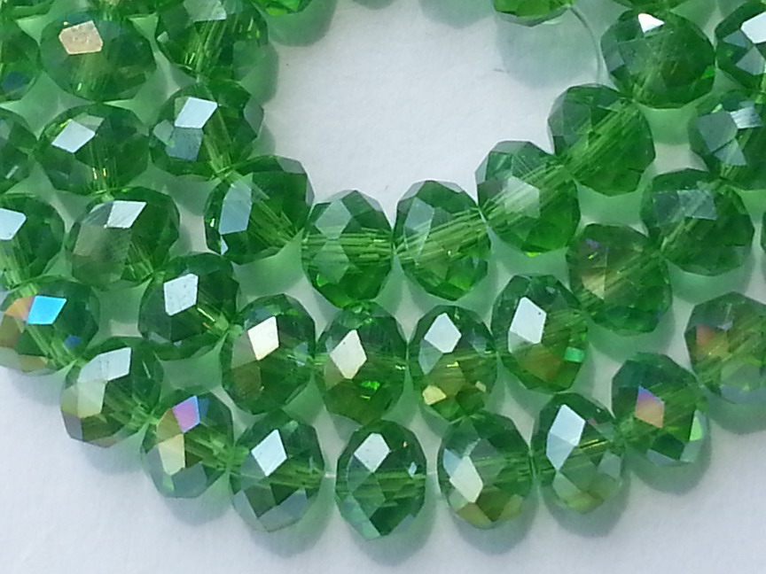 

1000PCS loveliness pretty wholesale 4x6mm green AB Swarovski Crystal Gemstone Loose Beads bead
