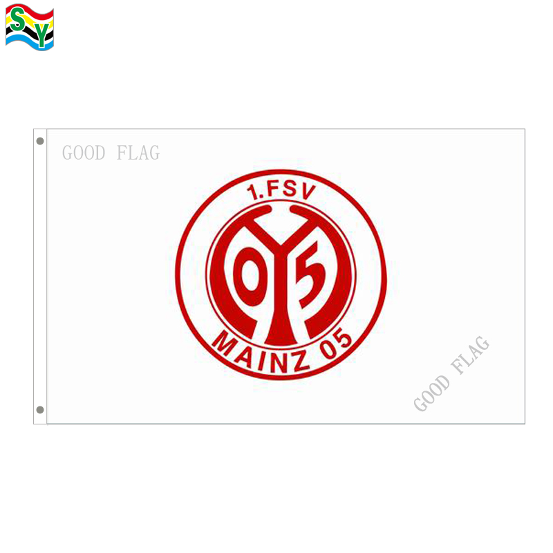 

GoodFlag Free Shipping FSV Mainz 05 flag banner 3X5 FT 90*150CM Polyster Outdoor Flag