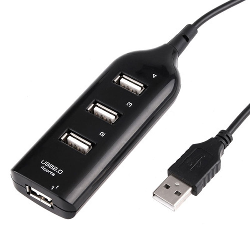 

High Speed Mini 4 Port USB 2.0 HUB With Charger Cable 4 USB Port Charging Adapter For Laptop PC Computer Iphone 5 6 7 plus samsung s7 s8