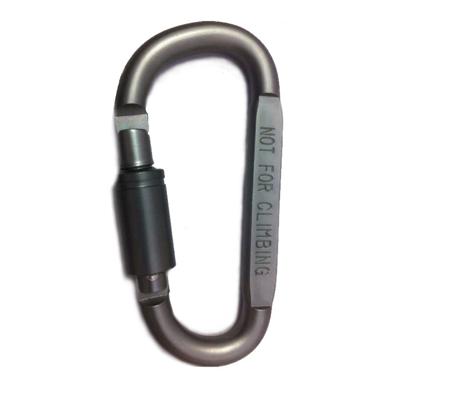 Wholesale-6pcs/lot Outdoor Camping Equipment Aluminum Carabiner Hunting Equipment Survival Kit Lock Carabine Mountain Travel Accessories-image-382374407