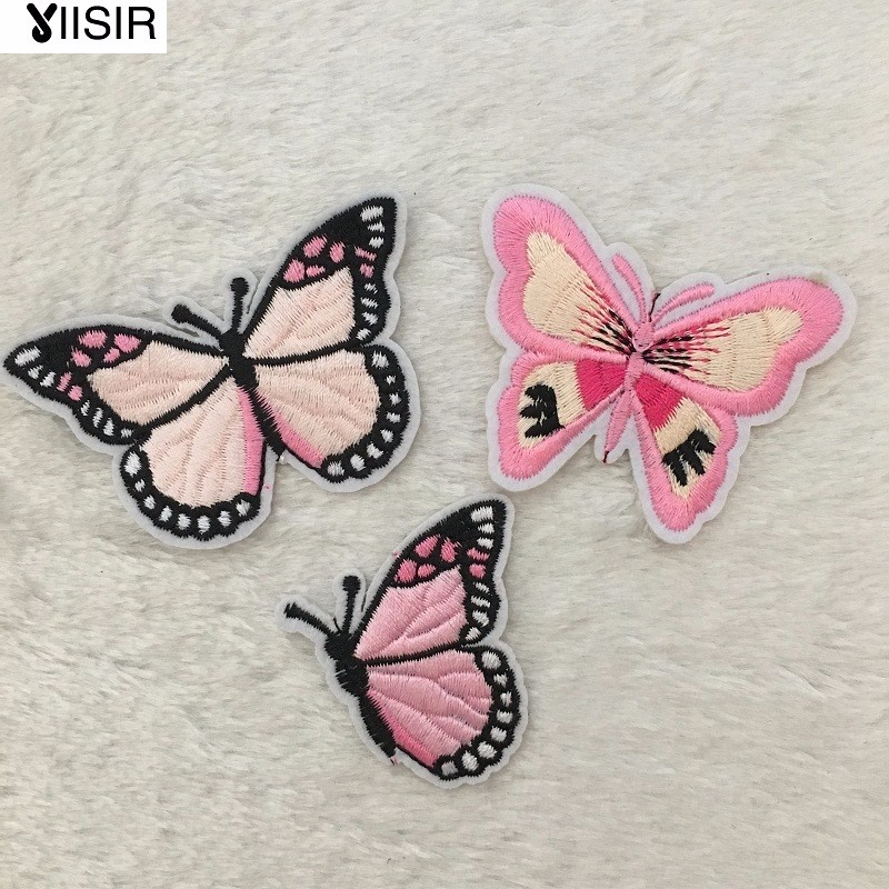 

10pieces Fabric Mini Artificial Butterfly Animal Heat Transfer Embroidery Clothes Patches,Sew On,Iron On Patch,Clothing Appliques