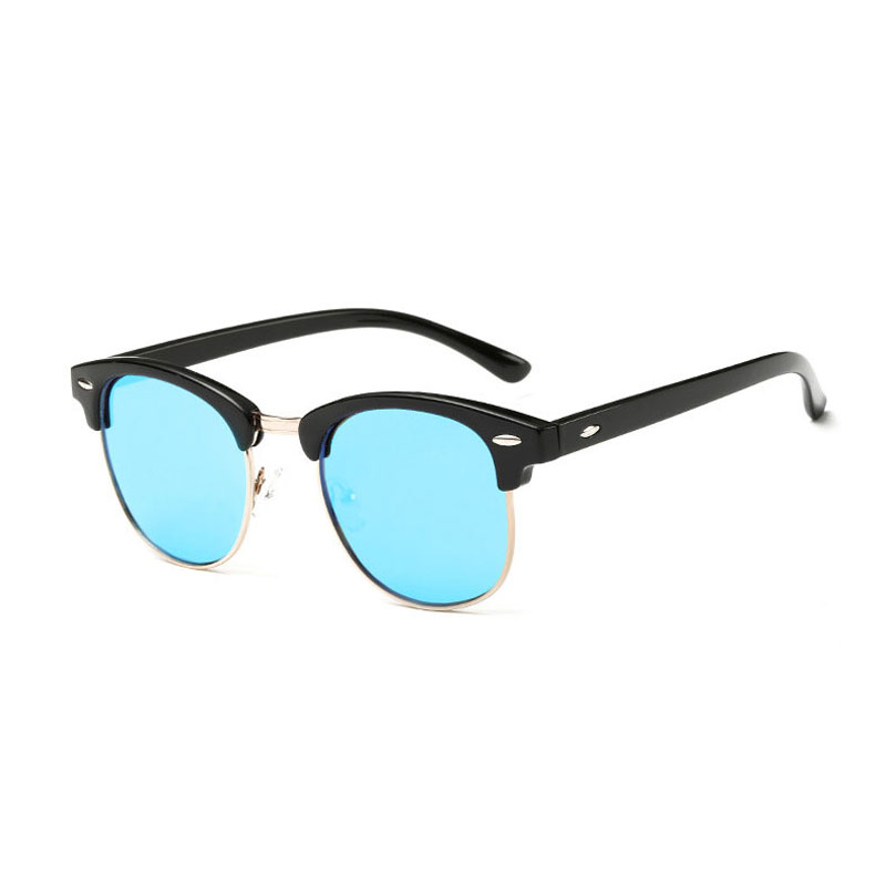 

Mix Wind Polarized Sunglasses Retro Polarized Sunglasses Men Women Brand Designer Half Metal Coating Club Sun Glasses Fashion Oculos S122