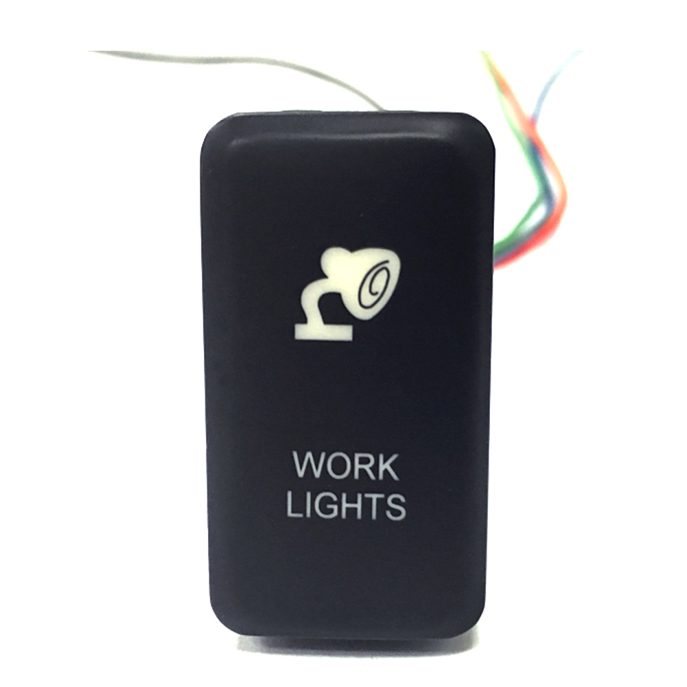 CAR Guaranteed 100% 12V Push switch Blue WORK LIGHTS For Toyota Landcruiser 79 Series New Model Free Shipping-image-467271151