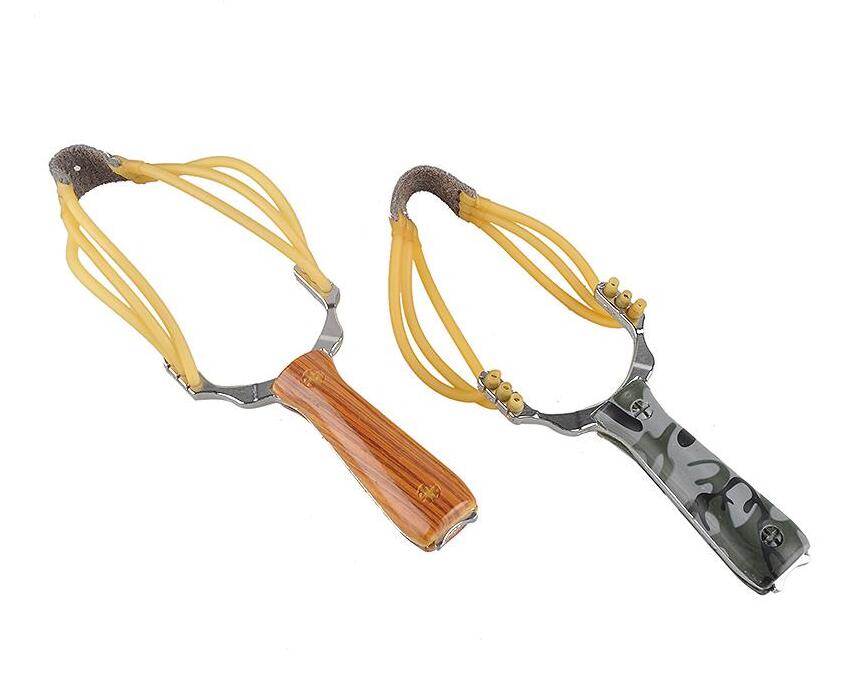 

Powerful Sling Shot Aluminium Alloy Slingshot Camouflage Bow Catapult Portable Outdoor Hunting Slingshot