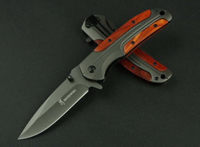 

Wholesales Browning DA43 Titanium Fast Open Tactical Folding Knife 3Cr13 55HRC Flipper Outdoor Camping Hunting Survival Pocket Collection