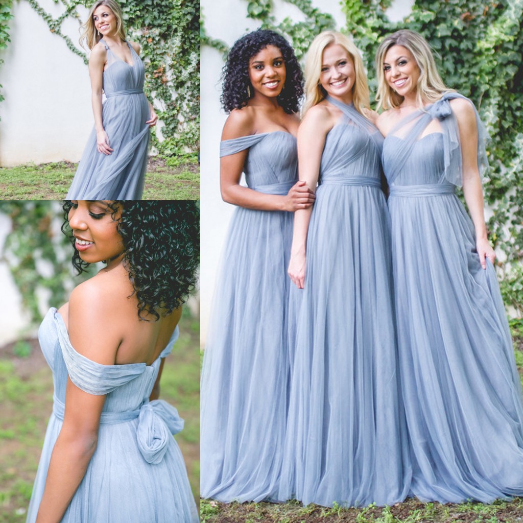 dusty blue multiway bridesmaid dress