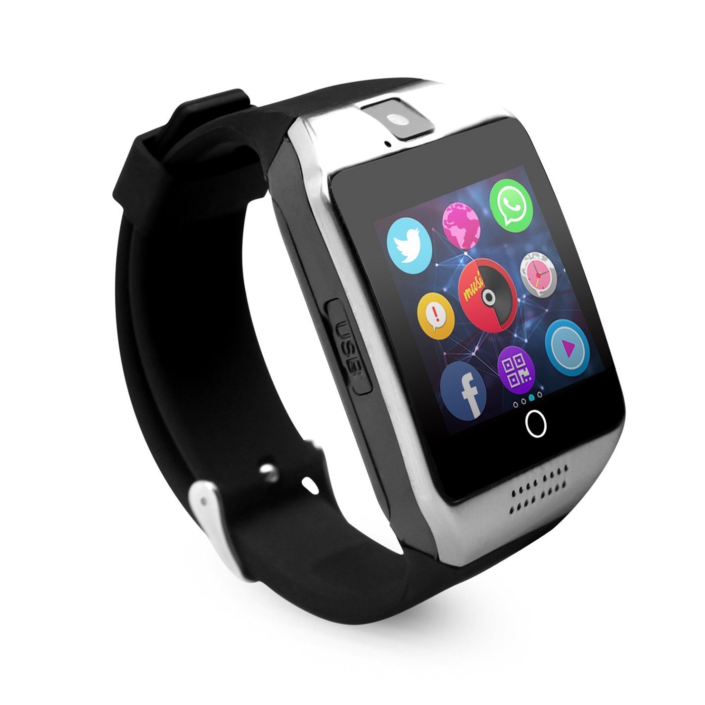 Q18 Smart Watches for Android Phones Bluetooth Smartwatch with Camera