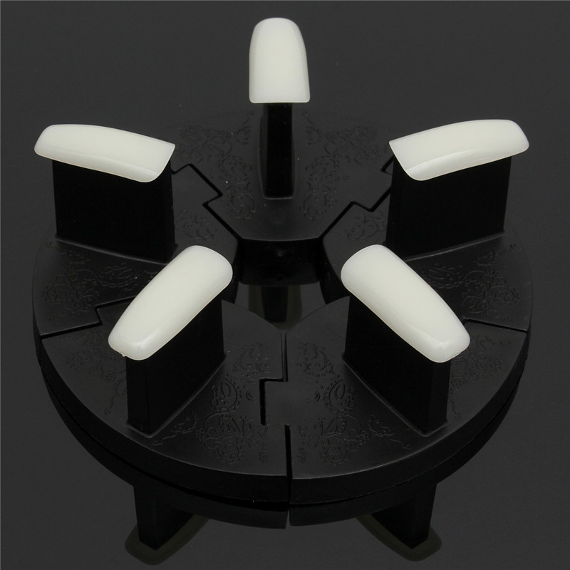 

Wholesale- Pro 1Set 4Color Choose Nail Art Dismountable Practice Removable Training Holder Salon Manicure Beauty Care Rack False Tips Tools