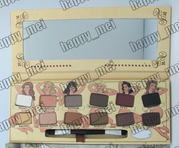 

Free Shipping ePacket New Makeup Eyes NUDE Eyeshadow palette 12 Colors Eyeshadow!11.8g, Multi