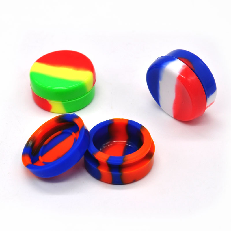 

Smoking Nonstick Wax Containers Silicone Box 7ml Container Non-stick Food Grade Dry Herb Jars BHO Tool Storage Jar Oil