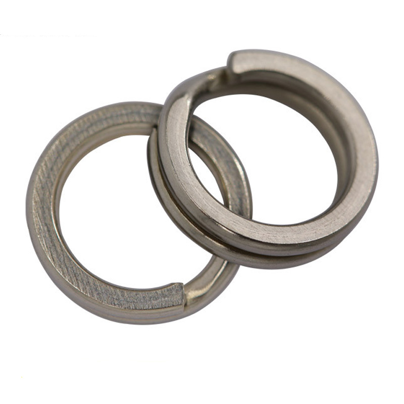 INFOF 200pcs fishing swivels bass bait lure ring sea fishing tackle carp fishing connector-image-398073224
