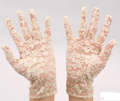 WEDDING BRIDAL PROM FANCY DRESS 30CM IVORY PINK RED SILVER GOLD SATIN GLOVES