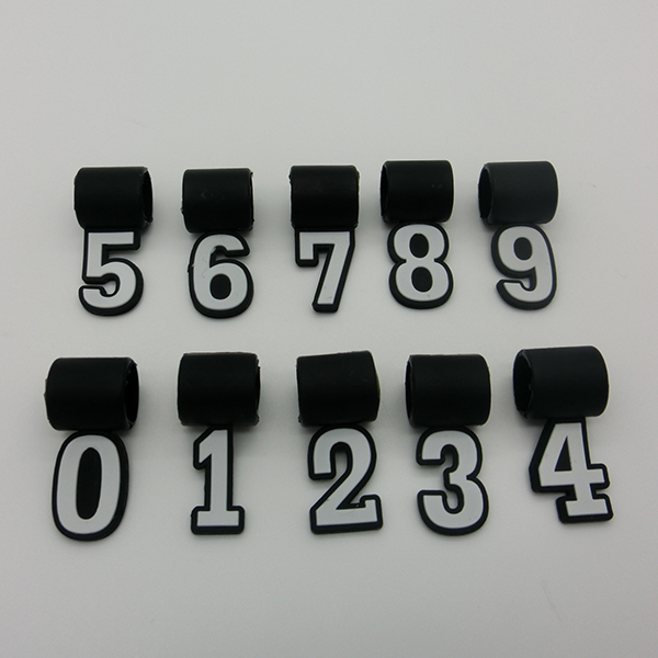 

Titanium Sports Necklace Pendant Charm silicone Number 0 1 2 3 4 5 6 7 8 9