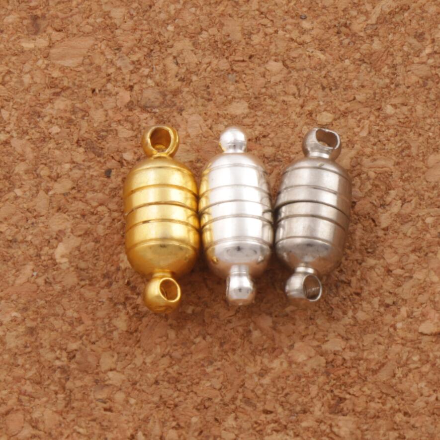 

Hot 50sets/lot 18*6MM Powerful Magnetic Magnet Necklace Clasps 3Colors Silver/Gold Plated for Necklace Jewelry DIY L1762