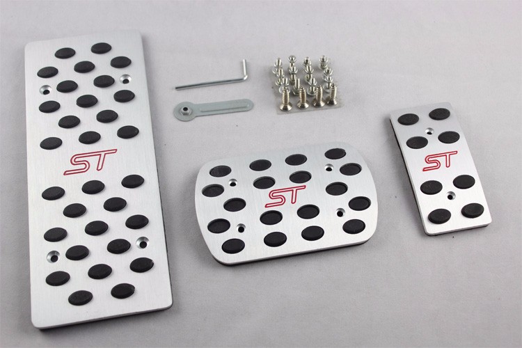 

High Quality Car Accessories For Ford Focus 2005-2016 AT/MT Accelerator Brake Footrest Pedal Sticker,Aluminium Styling Plate Pad