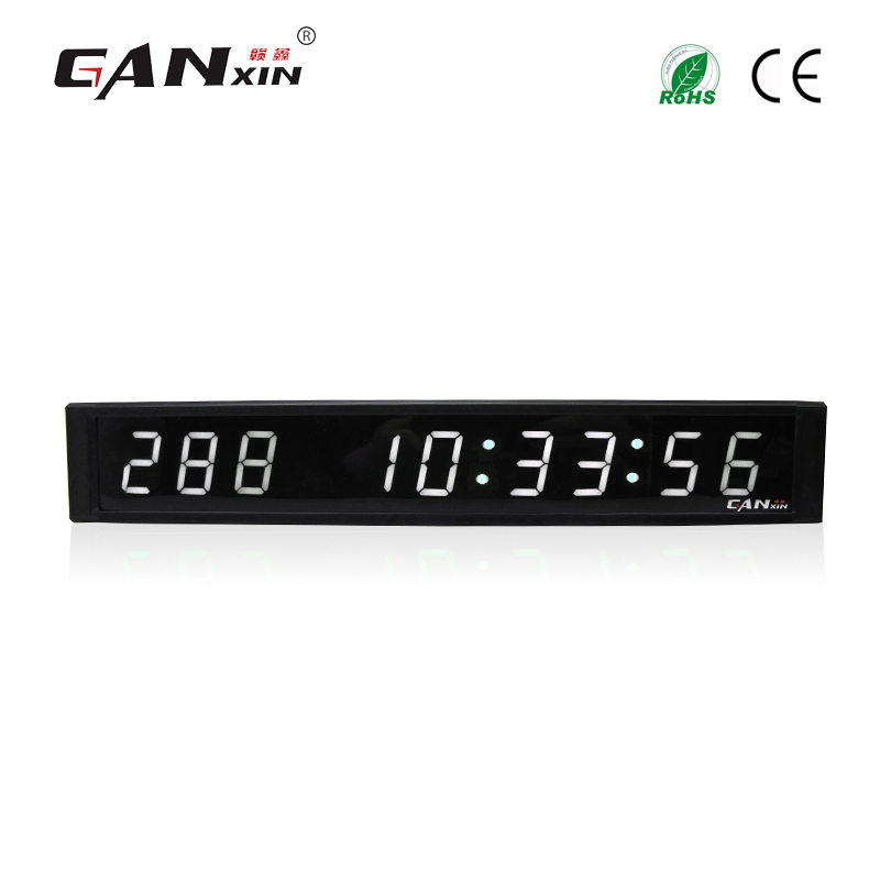 [Ganxin]1 inch 9 Digits LED Wall Clock White Color LED Display Led Mini Digital Day Timer 999 Days Countdown-image-405668465