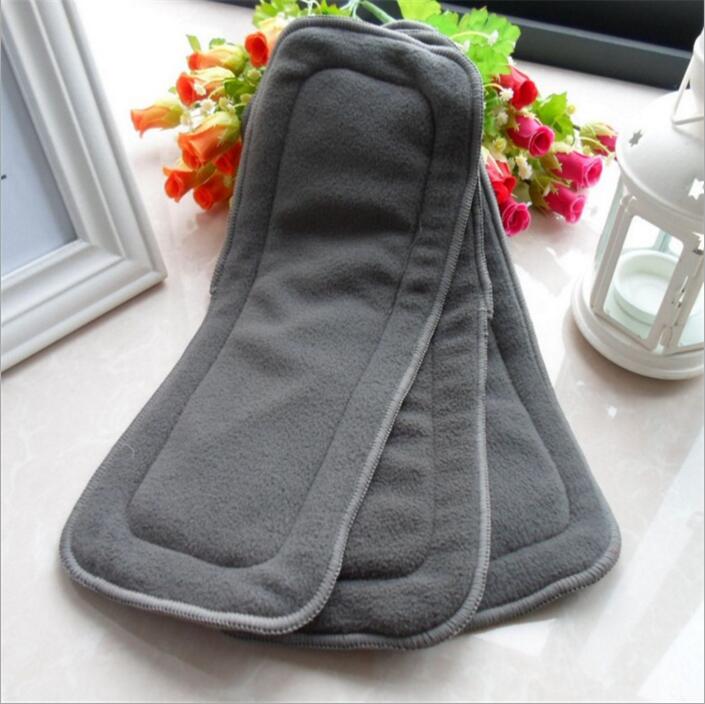 

Newborn Diaper Bamboo Charcoal Elastic Inserts For Baby Nappies Reusable Washable Cloth Diaper Soft Insert Fraldas De Pano 10pcs/Pack B3162
