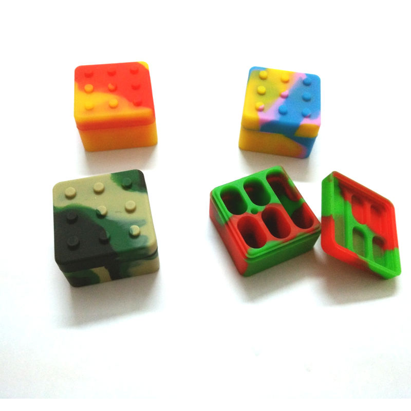 

1 Piece Silicone Dab Containers Set Wax Container 5 Slots Non Stick Silicone Storage Containers Free Shipping