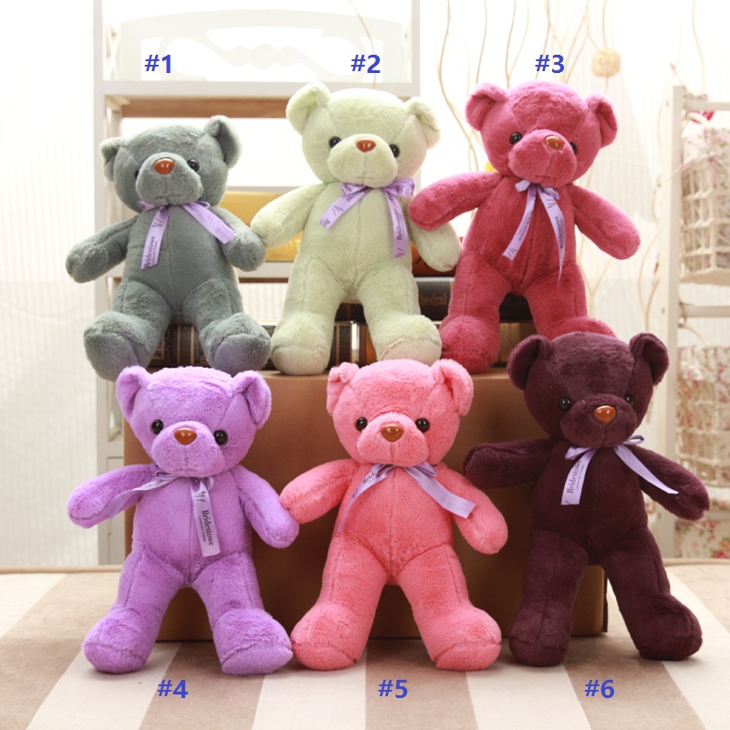 Teddy Bears Toys 30cm Kawaii Stuffed & Plush Animals Soft Bear Dolls for Kids Birthday Gifts-image-402338472