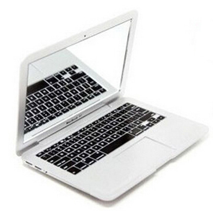

Retail Fashion Creative Macbook Air Style Makeup Mirror Mini Apple Notebook Make Up Cute Portable Cosmetic Mirrors,free shipping