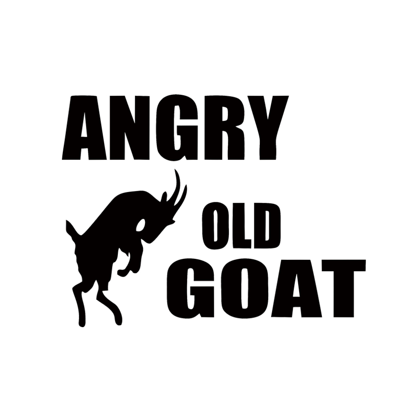 

Hot Sale Car Stying Angry Old Goat Car Sticker For Truck Window Bumper Auto Suv Door Vinyl Graphics Decals Jdm, Color