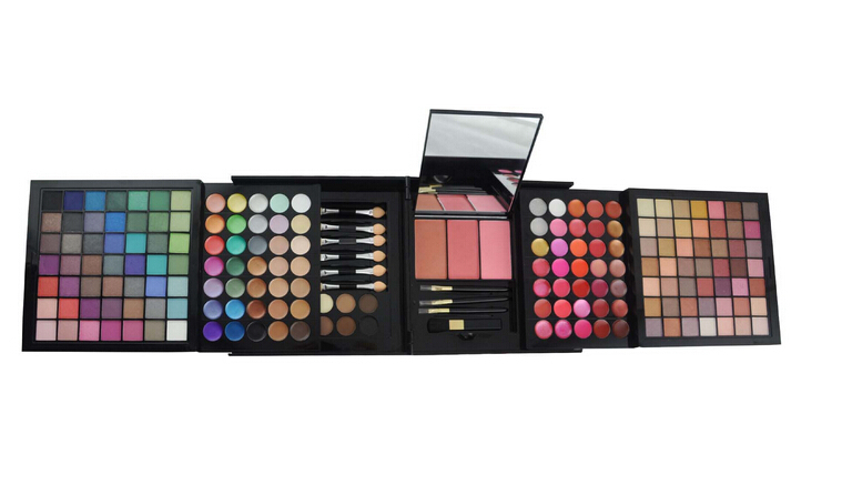 

Wholesale- Professional 177 Colors Makeup Set Eye Shadow Blush Powder Cosmetics Palette Lip Gloss Maquiagem Christmas Gift