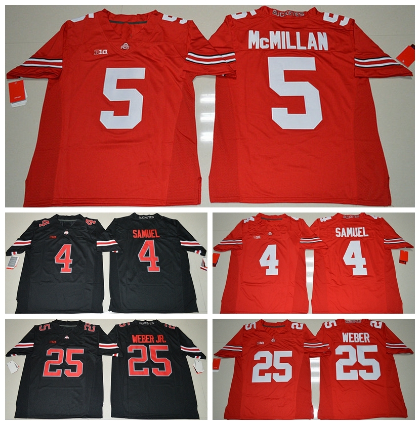 

Wholesale NCAA Ohio State Buckeyes 4 Curtis Samuel College football jerseys 25 Mike Weber 5 Raekwon McMillan Jersey, Multi