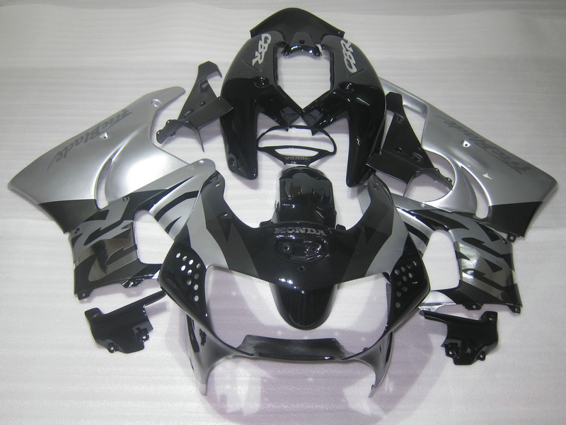 

Top selling fairing kit for Honda CBR919RR 98 99 silver black fairings set CBR 900RR 1998 1999 OT08, Same as picture